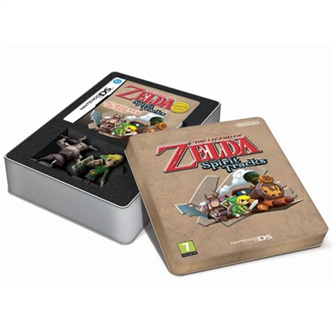 Legend of Zelda Spirit Tracks Limited Ed. Tin w x2 Figures Manual